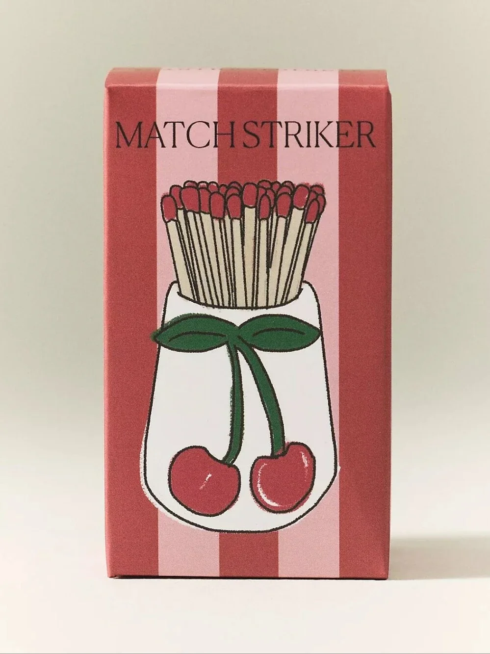 Anthropologie Ceramic Striker Match Holder Cherry
